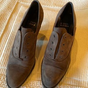 Suede oxfords